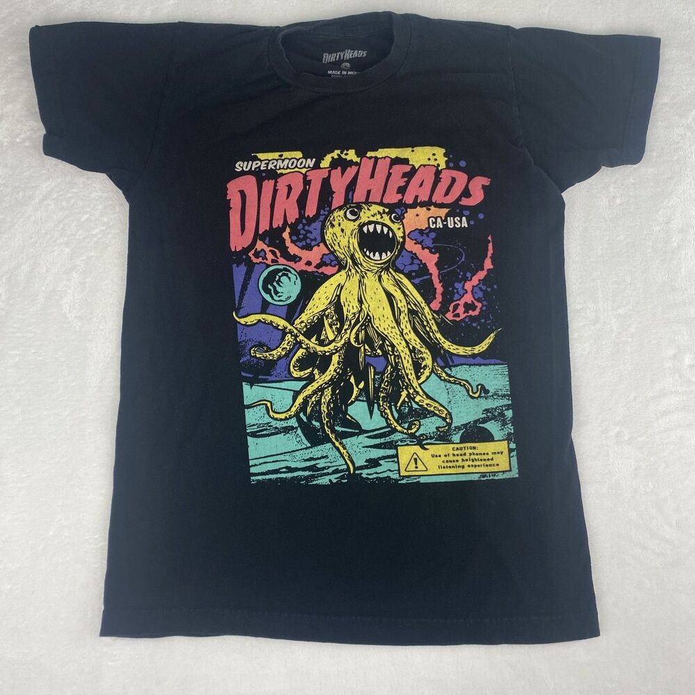 Dirty Heads Supermoon 2019 Tour Graphic Shirt Adult Small Black Short Sleeve